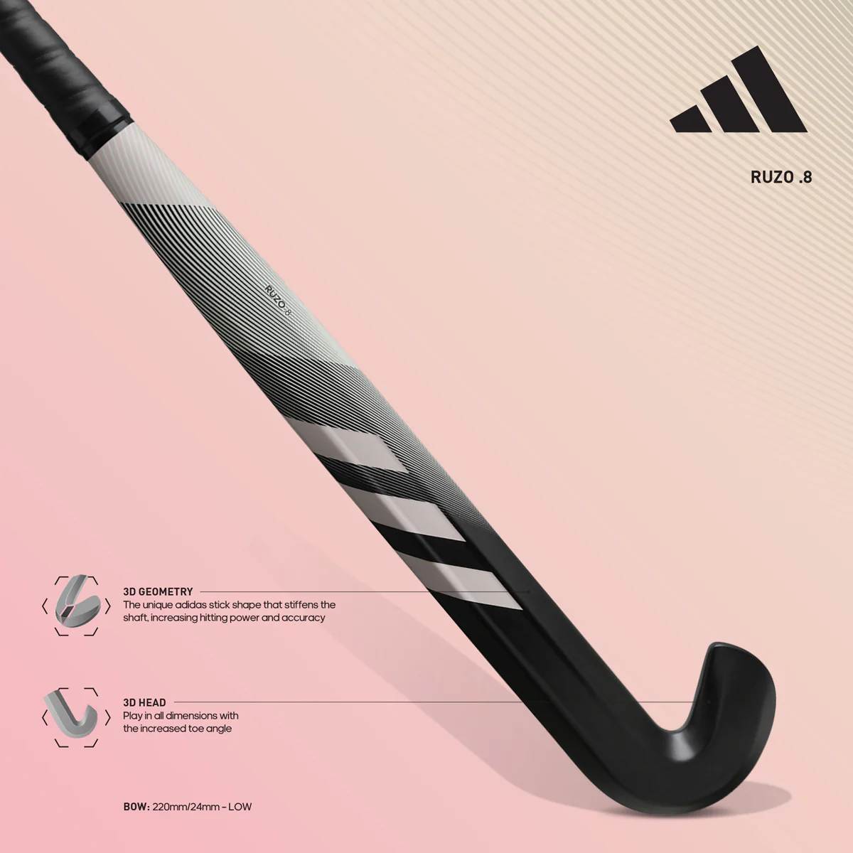 Adidas Ruzo .8 Junior Hockey Stick - 2024 - Image 4