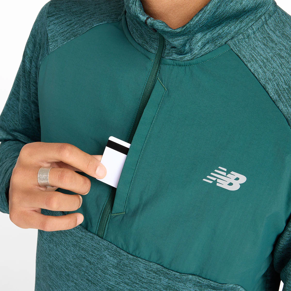 New Balance Athletics Heat Grid 1/2 Mens Zip - Image 7